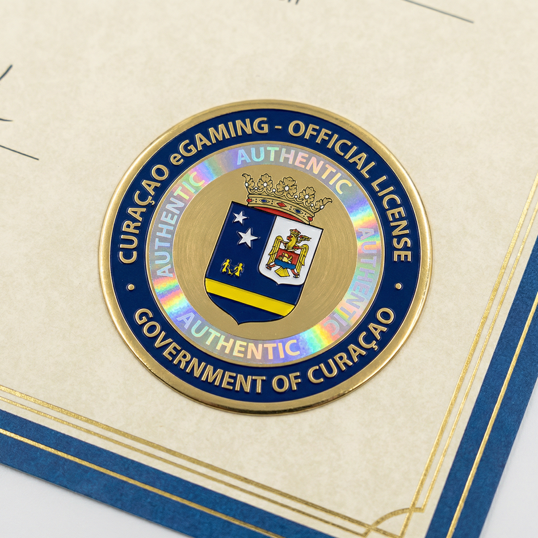 库拉索电子博彩牌照徽章